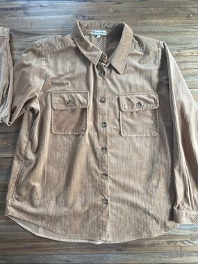 Camel Democracy Button-down Corduroy Top - Medium - Like new
